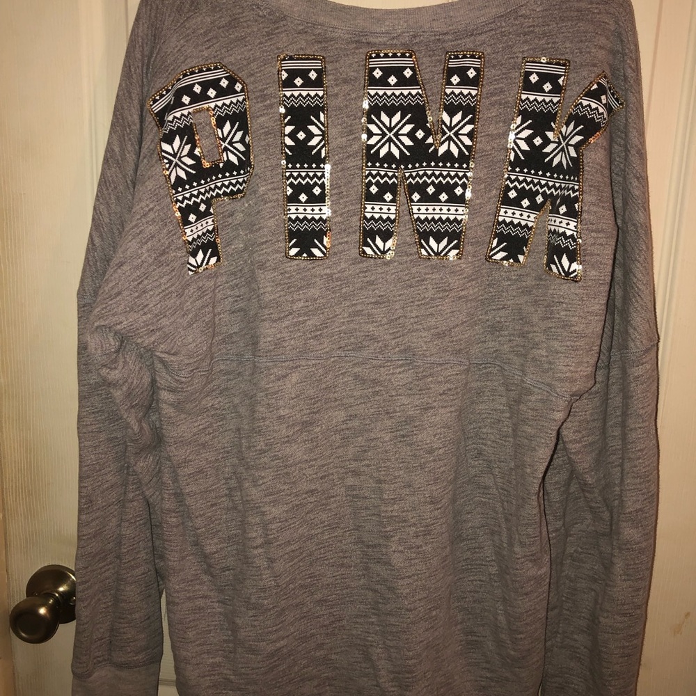PINK Holiday Top